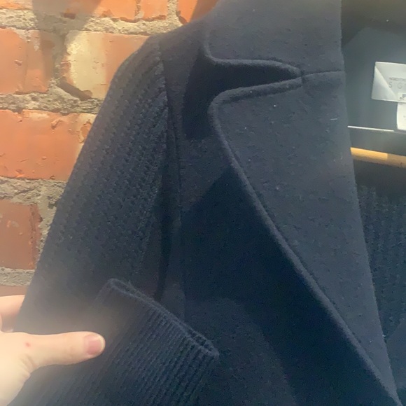 Nordstrom Signature wool and net dark blue coat - S - Picture 2 of 6